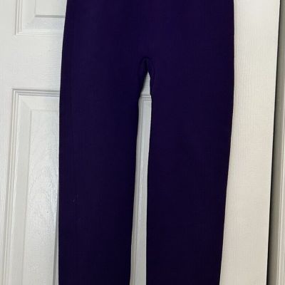 High Waisted Purple Knit Fashion Leggings NWT One Size Crystal Fashion